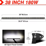 NAOEVO LED Light Bar Προβολέας 4x4 & Off-Road – 180W 6000K, IP68
