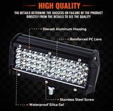 Προβολέας LED Bar 7” - 144W - IP68 - 6000K για Off-Road, SUV & Φορτηγά - 1τμχ