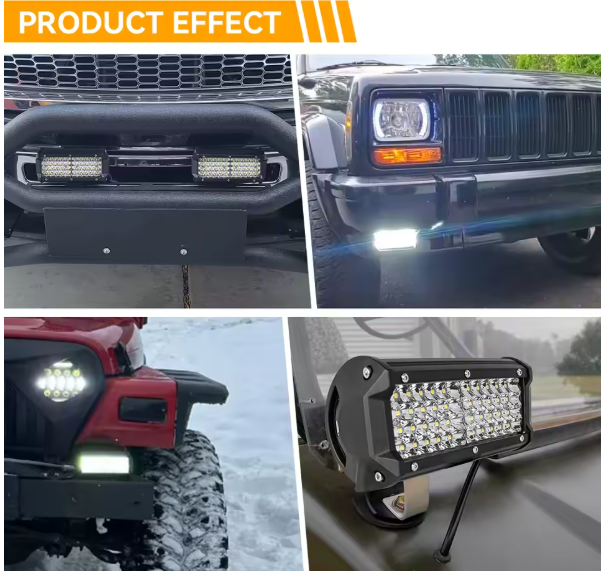 Προβολέας LED Bar 7” - 144W - IP68 - 6000K για Off-Road, SUV & Φορτηγά - 1τμχ