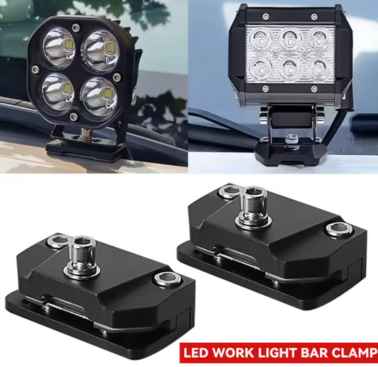 Βάσεις Στήριξης LED Προβολέων για Καπό – Universal Hood Mount Brackets CNC Αλουμινίου-2ΤΜΧ
