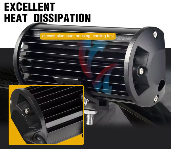Προβολέας LED Bar 7” - 144W - IP68 - 6000K για Off-Road, SUV & Φορτηγά - 1τμχ