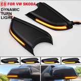 Φλας Led Dynamic για VW / OCTAVIA 5- 2 Τμχ SMOKED
