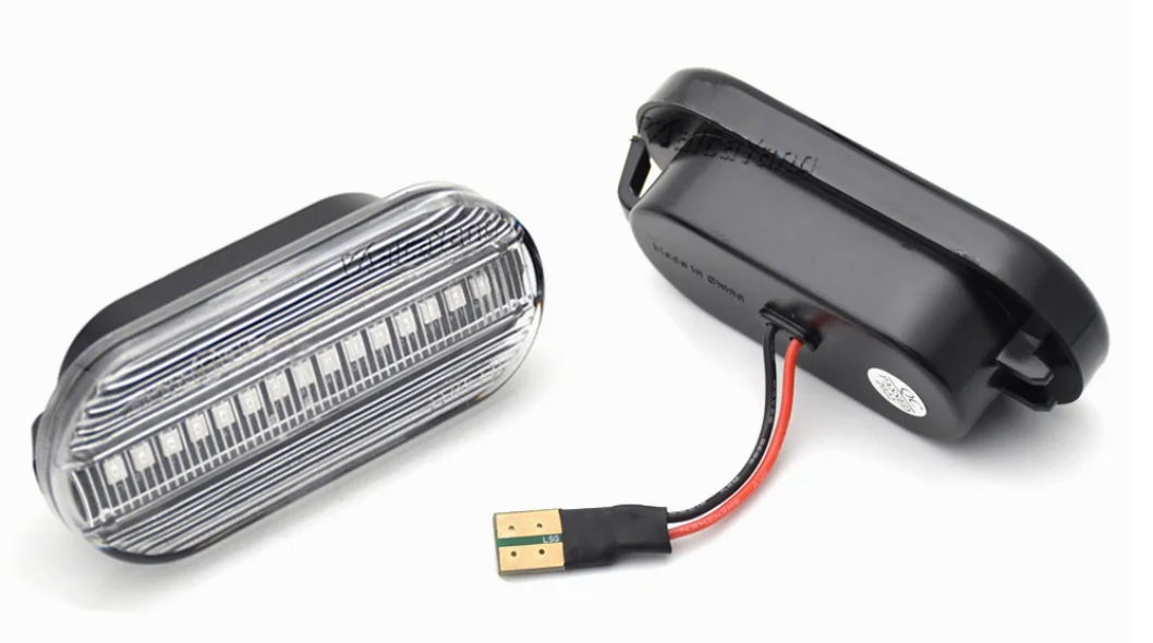 Φλας Led Dynamic για VW-FORD-SEAT-SKODA- 2 Τμχ CRYSTAL