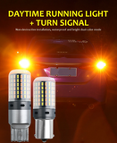 LED Φλας & Ημερήσια Φώτα DRL -  BA15S – Υψηλή Φωτεινότητα 2880 LM , CANBUS 12V - 2τμχ