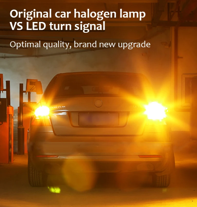 LED Φλας & Ημερήσια Φώτα DRL -  BAU15S – Υψηλή Φωτεινότητα 2880 LM , CANBUS 12V - 2τμχ