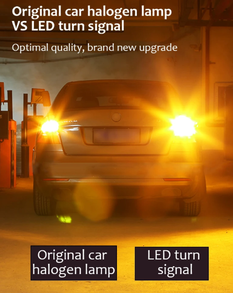 LED Φλας & Ημερήσια Φώτα DRL -  BA15S – Υψηλή Φωτεινότητα 2880 LM , CANBUS 12V - 2τμχ