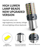 LED Φλας & Ημερήσια Φώτα DRL -  BA15S – Υψηλή Φωτεινότητα 2880 LM , CANBUS 12V - 2τμχ