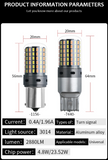 LED Φλας & Ημερήσια Φώτα DRL -  BA15S – Υψηλή Φωτεινότητα 2880 LM , CANBUS 12V - 2τμχ