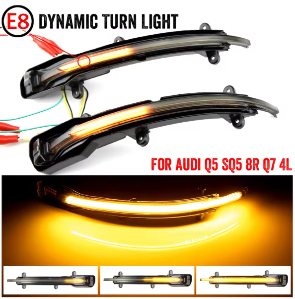 Φλας Led Dynamic για AUDI Q5 / Q7- SMOKED
