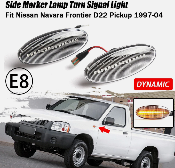 Φλας Led Dynamic για NISSAN- 2 Τμχ CRYSTAL