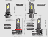 LED Λάμπες MAXGTRS H4 / 9003 / HB2 CANBUS Υψηλή Φωτεινότητα & Εύκολη Εγκατάσταση 20000LM – 6000K (Σετ 2τμχ)