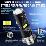 LED Λάμπα Μοτοσυκλέτας BA20D - 20000LM – Λευκό Φως 6500K (Plug & Play)