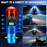 LED Λάμπα Μοτοσυκλέτας BA20D - 20000LM – Λευκό Φως 6500K (Plug & Play)