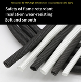 Πυρίμαχη Κάλτσα Fiberglass έως 600°C – Φ2,5mm - Μαυρο