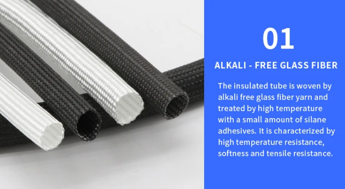 Πυρίμαχη Κάλτσα Fiberglass έως 600°C – Φ5mm - Μαυρο