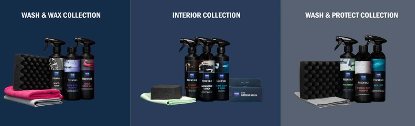 CARTEC ESSENTIALS INTERIOR COLLECTION – Σετ Καθαρισμού & Περιποίησης Εσωτερικού Αυτοκινήτου