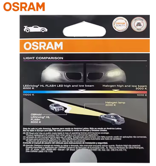 OSRAM LED H4 / H19 12V 40W 5000LM – LEDriving HL FLASH 6000K
