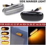 Φλας Led Dynamic για AUDI - 2 Τμχ SMOKED