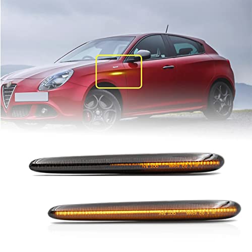 Φλας Led Dynamic για ALFA ROMEO GIULIETTA- 2 Τμχ SMOKED