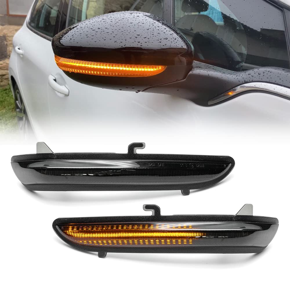 Φλας Led Dynamic για PEUGEOT/CITROEN/OPEL- 2 Τμχ SMOKED