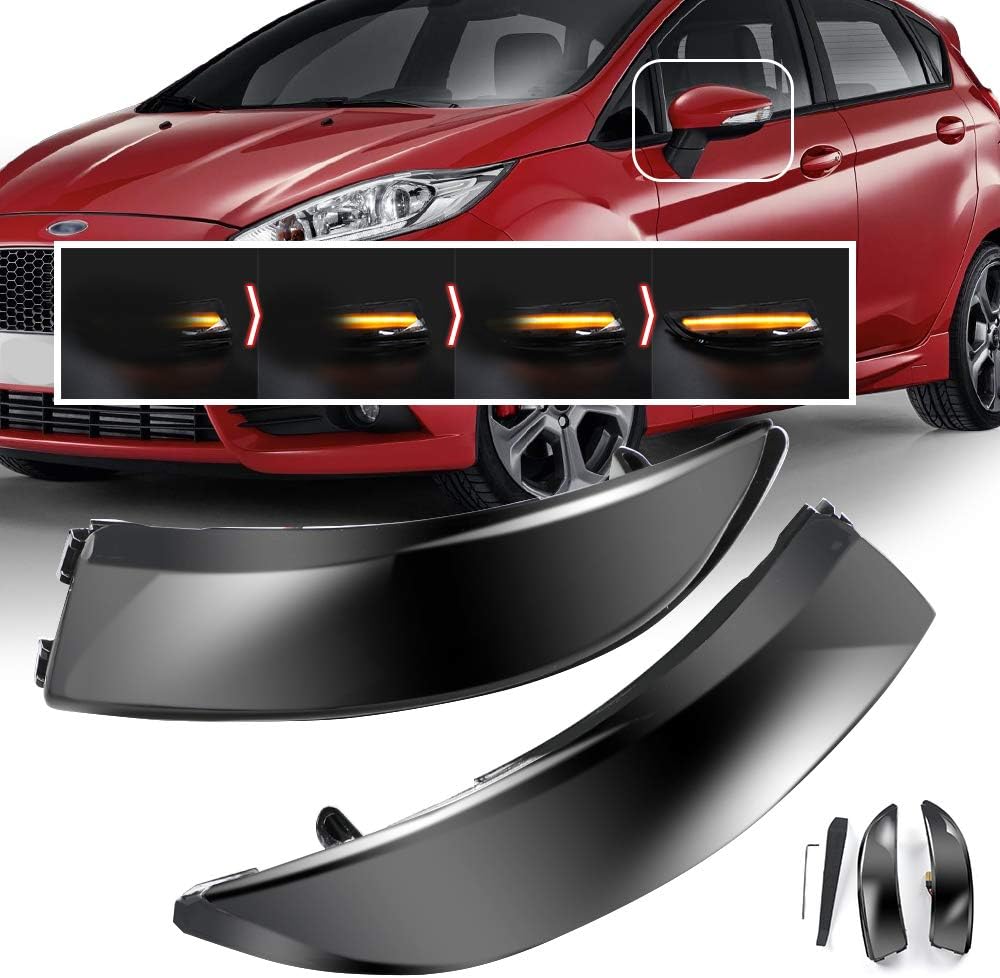Φλας LED Dynamic για FORD FIESTA MK7/BMAX SMOKED 2τμχ
