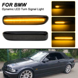 Φλας Led Dynamic για BMW E46- 2 Τμχ SMOKED