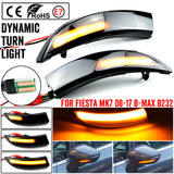 Φλας LED Dynamic για FORD FIESTA MK7/BMAX SMOKED 2τμχ