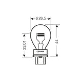 NORMA Λάμπα 12,8V 27/7W Honda πορτοκαλί