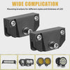 Βάσεις Στήριξης LED Προβολέων για Καπό – Universal Hood Mount Brackets CNC Αλουμινίου-2ΤΜΧ